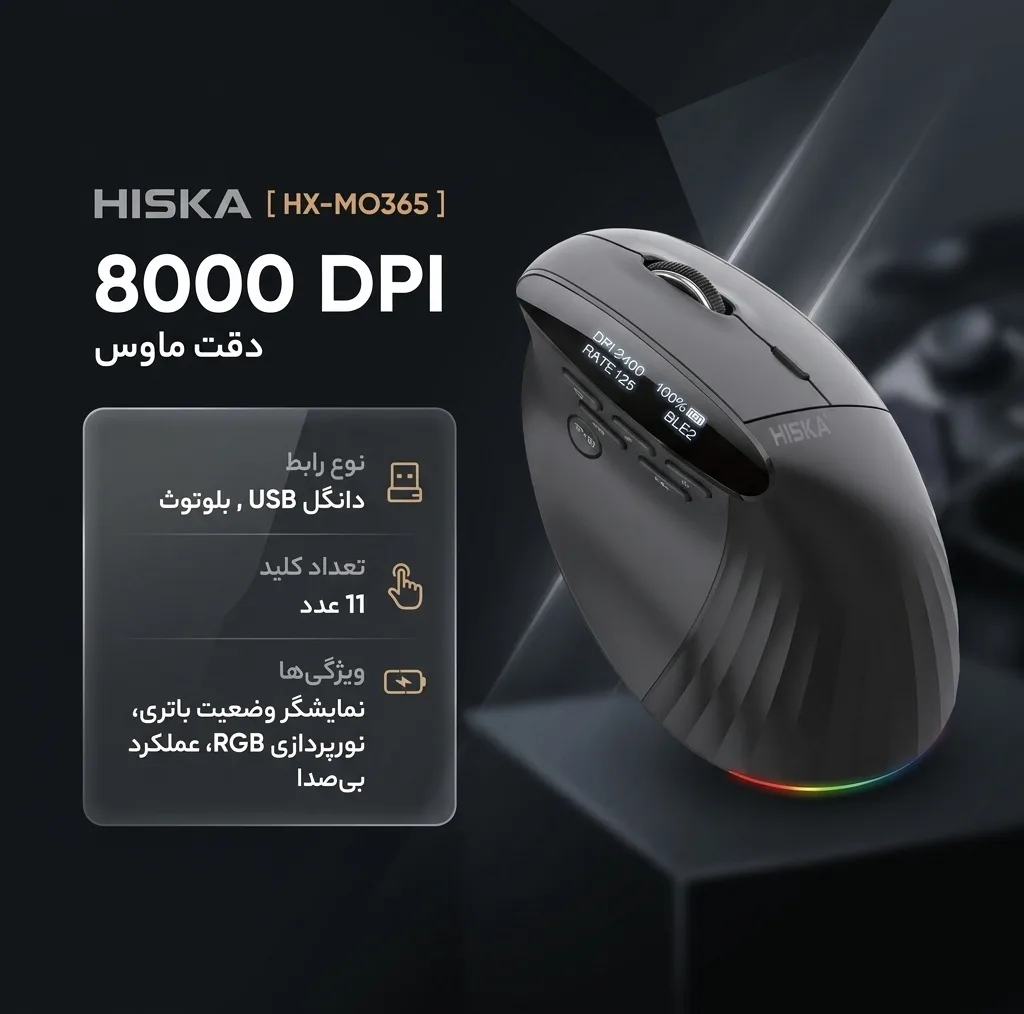 ماوس بی سیم هیسکا مدل HX-MO365
