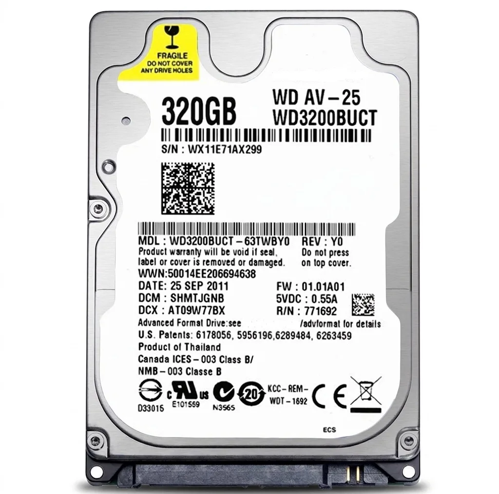 هارد اینترنال مدل WD3200BUCT ظرفیت 320 گیگابایت