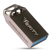 فلش مموری وریتی مدل V-819 ظرفیت 64 گیگابایت با بدنه فلزی، رابط USB 2.0 Type-A، سرعت انتقال 30 مگابایت بر ثانیه و سازگار با گوشی، کامپیوتر، لپ‌تاپ، تلویزیون و تبلت