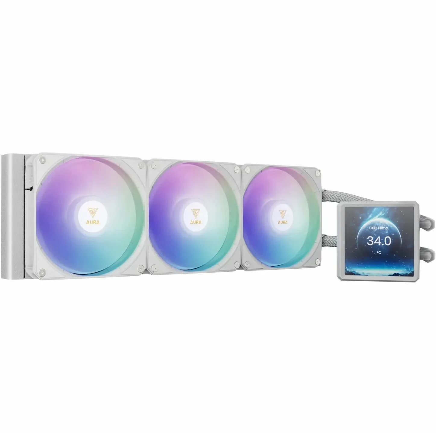 سیستم خنک‌کننده آبی گیم دیاس مدل LCD GL360 WH