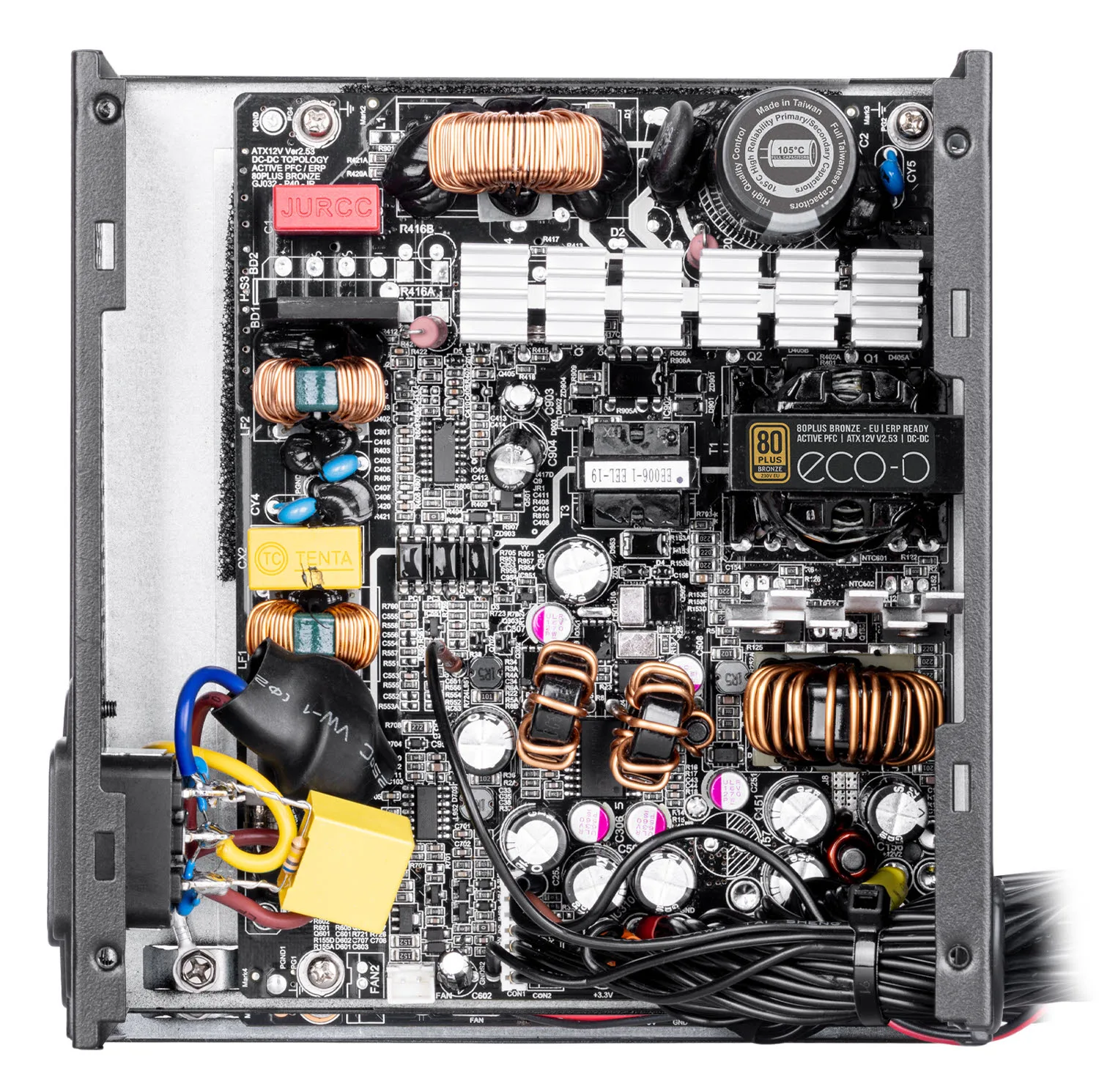 منبع تغذیه کامپیوتر 400W وات گرین مدل GP400A-ECO D