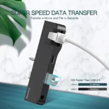 هاب 4 پورت USB 3.0 باسئوس مدل CAHUB-FG01
