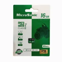 کارت حافظه microSDXC میکروسونیک مدل HC کلاس 10 استاندارد UHS-I U1 سرعت 80MBps ظرفیت 16 گیگابایت