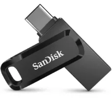 فلش مموری سن دیسک مدل Ultra Dual Drive ظرفیت 128 گیگابایت با طراحی دو کانکتوره USB و Type-C و وزن 10 گرم