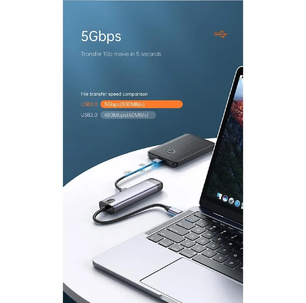 هاب 5 پورت USB-C مک دودو مدل HU-7750