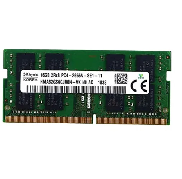 رم لپ‌تاپ 16 گیگابایت DDR4 اس‌کی هاینیکس مدل PC4-21300 با فرکانس 2666 مگاهرتز، تایمینگ CL19 و ولتاژ 1.2 ولت
