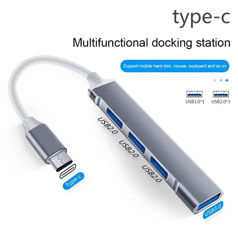 هاب 4 پورت USB-C مدل DS-112