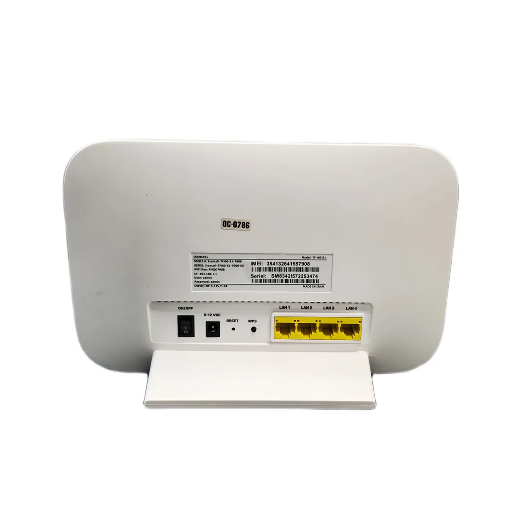 مودم روتر 4G و TD-LTE پیشگامان مدل TF-i60 S1، به‌همراه سیم‌کارت و بسته اینترنت 300 گیگابایتی 6 ماهه، با اتصال وای‌فای برای 32 کاربر، آنتن خارجی و درگاه LAN